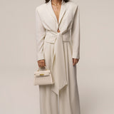 Cream Estate Wrap Top