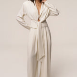 Cream Estate Wrap Top