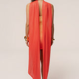 Orange Romance Scarf Mini Dress