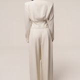 Cream Estate Wrap Top