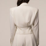 Cream Estate Wrap Top