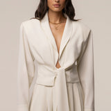 Cream Estate Wrap Top