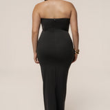 Black Midnight Illusion Maxi Gown