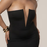 Black Midnight Illusion Maxi Gown