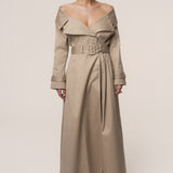 Stone Soft Authority Trench Coat