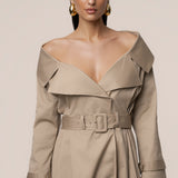 Stone Soft Authority Trench Coat