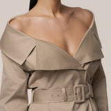 Stone Soft Authority Trench Coat