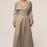 Stone Soft Authority Trench Coat
