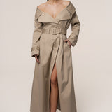 Stone Soft Authority Trench Coat