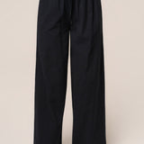Black Marina Two-Piece Pant Set