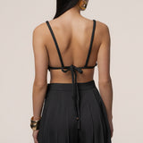Black Sofie Braided Top