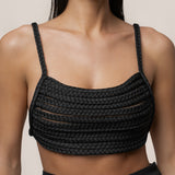 Black Sofie Braided Top
