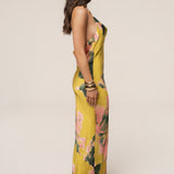 Yellow Print Bethani Maxi Dress