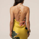 Yellow Print Bethani Maxi Dress