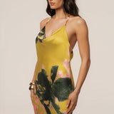 Yellow Print Bethani Maxi Dress
