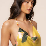 Yellow Print Bethani Maxi Dress