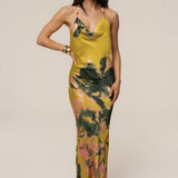 Yellow Print Bethani Maxi Dress