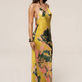 Yellow Print Bethani Maxi Dress