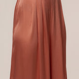 Salmon Cascade Satin Pant Set