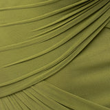 Lime Divine Drape Skirt Set