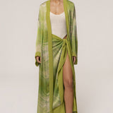 Green Bahía Satin Duster