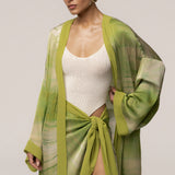 Green Bahía Satin Duster