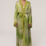 Green Bahía Satin Duster
