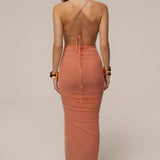 Peach Sunshine Coast Maxi Dress