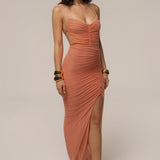 Peach Sunshine Coast Maxi Dress