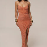 Peach Sunshine Coast Maxi Dress