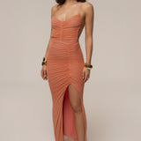 Peach Sunshine Coast Maxi Dress