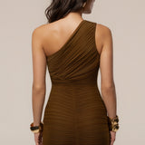 Olive Julia Ruched Midi Dress