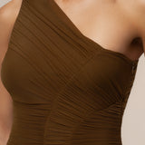 Olive Julia Ruched Midi Dress
