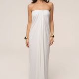 Ivory Heatwave Strapless Maxi Dress