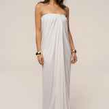 Ivory Heatwave Strapless Maxi Dress