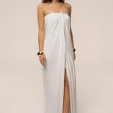 Ivory Heatwave Strapless Maxi Dress