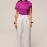 Magenta Marcella Ruched Top