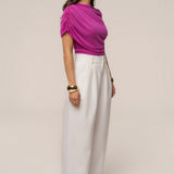 Magenta Marcella Ruched Top