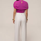 Magenta Marcella Ruched Top
