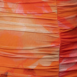 Orange Petal Radiance Maxi Dress