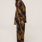 Gold Dusk Fierce Form Button-Down Shirt