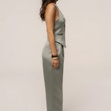 Sage City Nights Satin Trouser