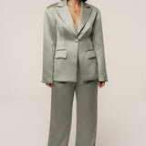 Sage City Nights Satin Trouser