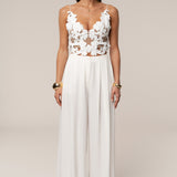 White Anahi Embroidered Top