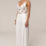 White Anahi Embroidered Top