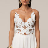 White Anahi Embroidered Top