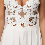 White Anahi Embroidered Top