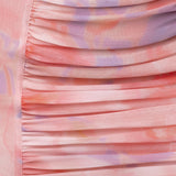 Pink Bloom Divine Drape Mesh Skirt Set
