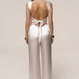 Ivory Premiere One Shoulder Jumpsuit