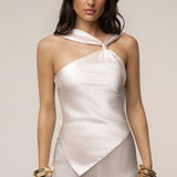 Ivory Premiere One Shoulder Jumpsuit